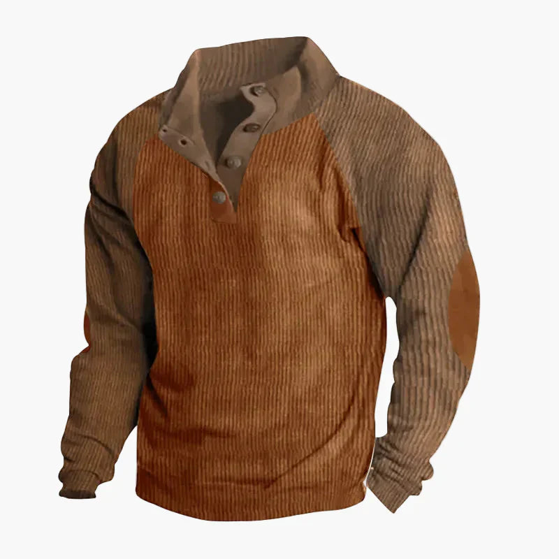 WW | Freizeitpullover mit Vintage-Raglanstil und Knopfleiste - Ideal für Alltag und Outdoor