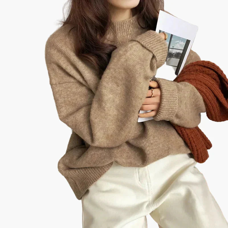 WW | Oversized Knitted Sweater Retro-Look Leisure Autumn Winter