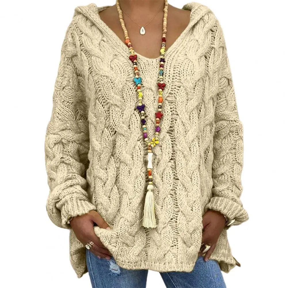 WW | Stylish V-Neck Hoodie for a Casual Look