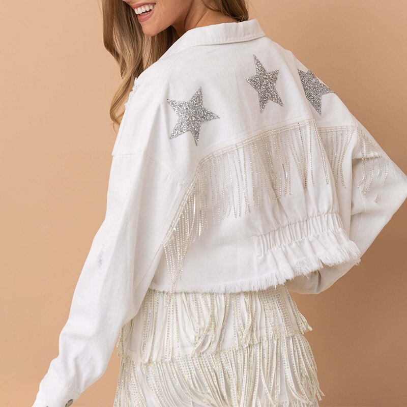 WW - Fringed Denim Jacket