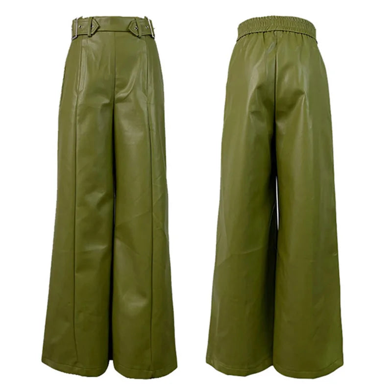 WW | High-waisted wide-leg trousers for streetwear