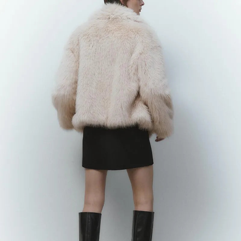 WW | Stylish Faux Fur Jacket for Women