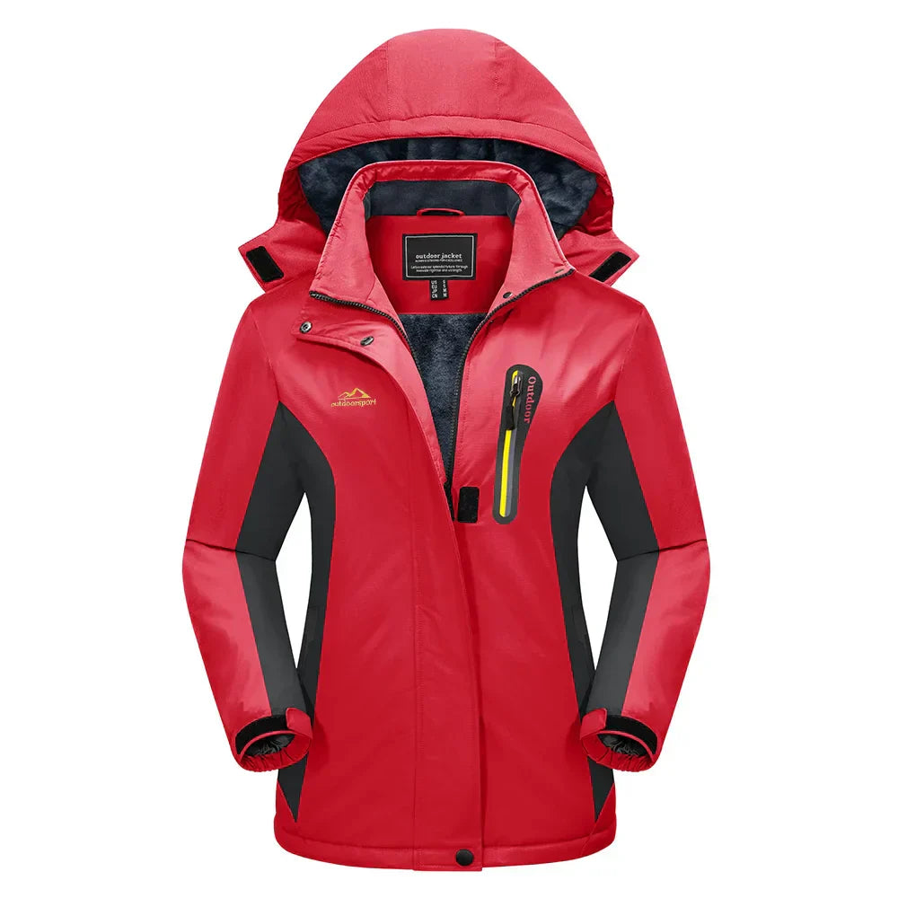 WW | Damen Schneeski-Jacke mit Hoodie-Stil