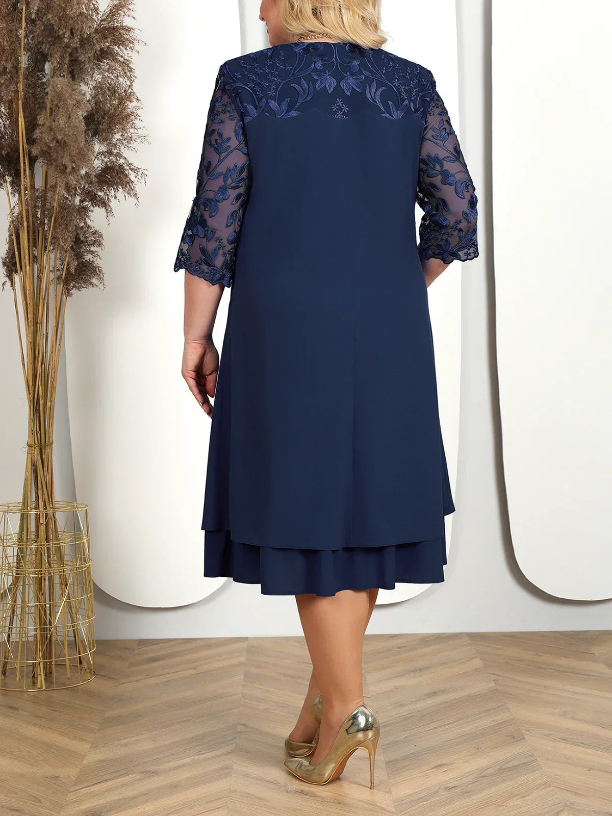 WW | Elegantes Besticktes Abendkleid für Frauen
