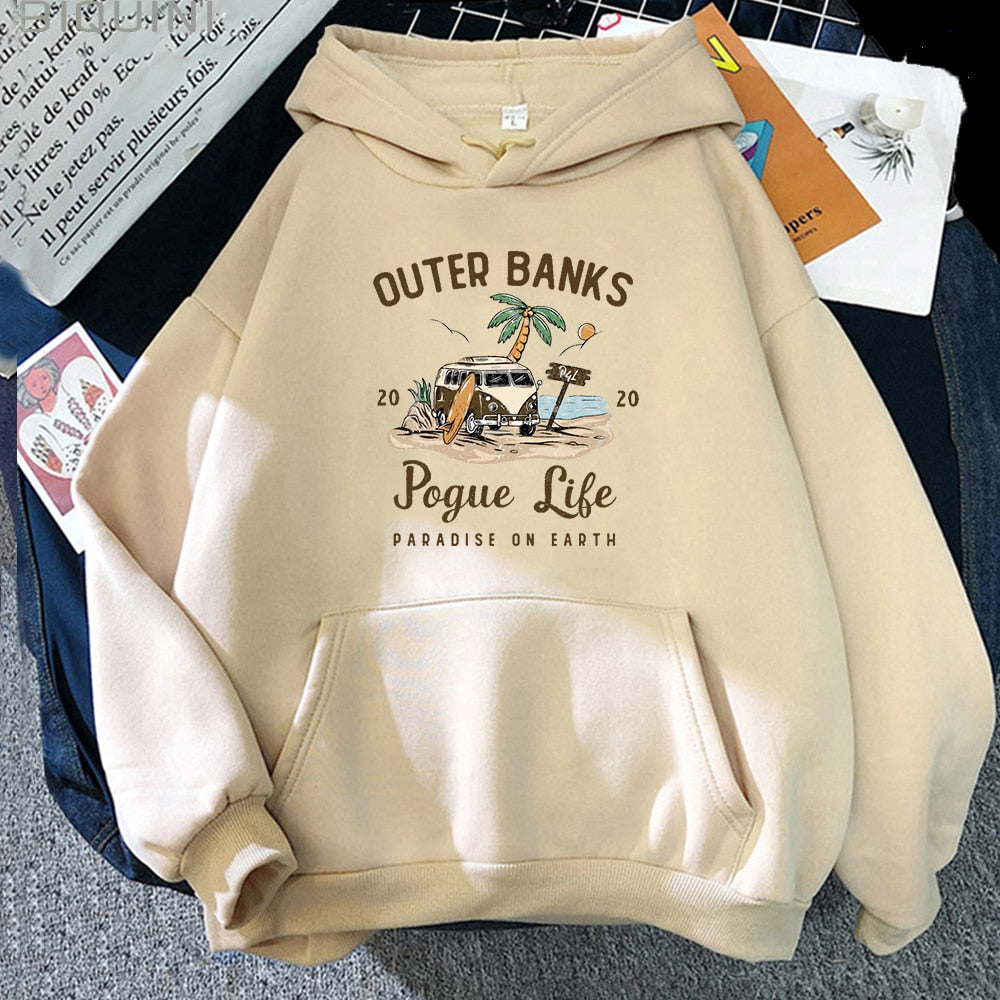 WW | Banks Pogue Life Hoody - Damen Hoodie mit ästhetischem Print - Kpop Style Streetwear