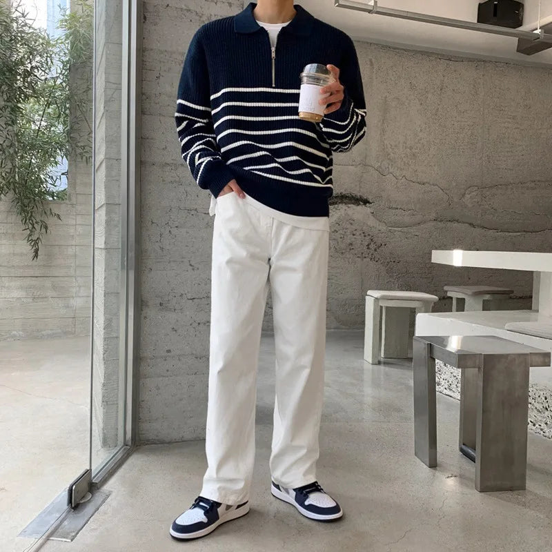WW | Men's Striped Knit Sweater