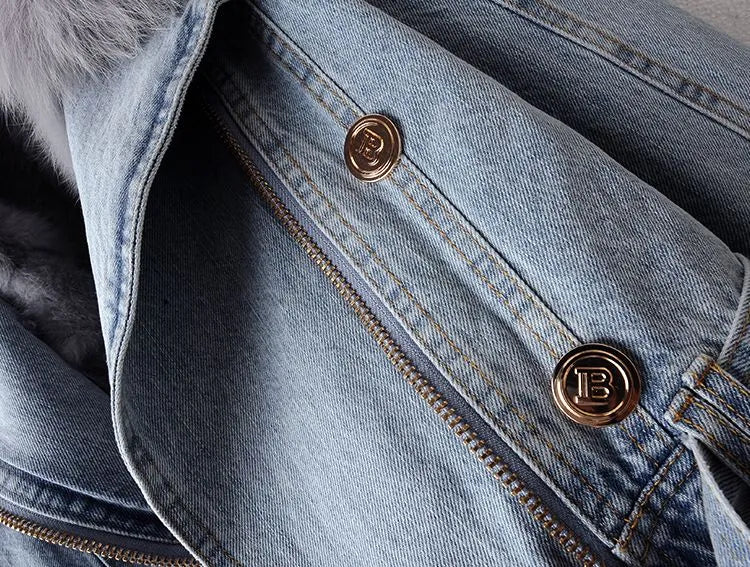 WW | Jeansjacke mit Warmem Kunstfell