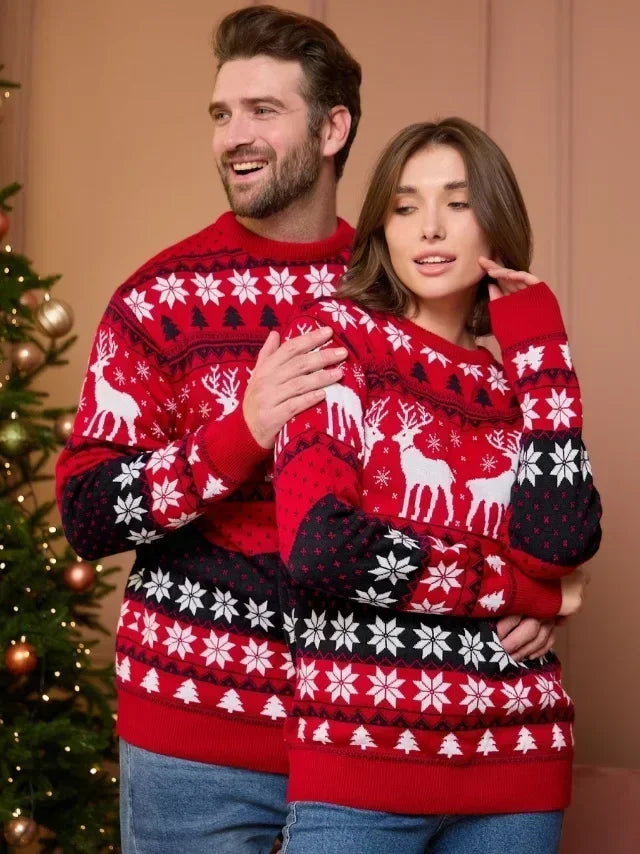 WW - Unisex Christmas Sweaters for Couples in Winter Style