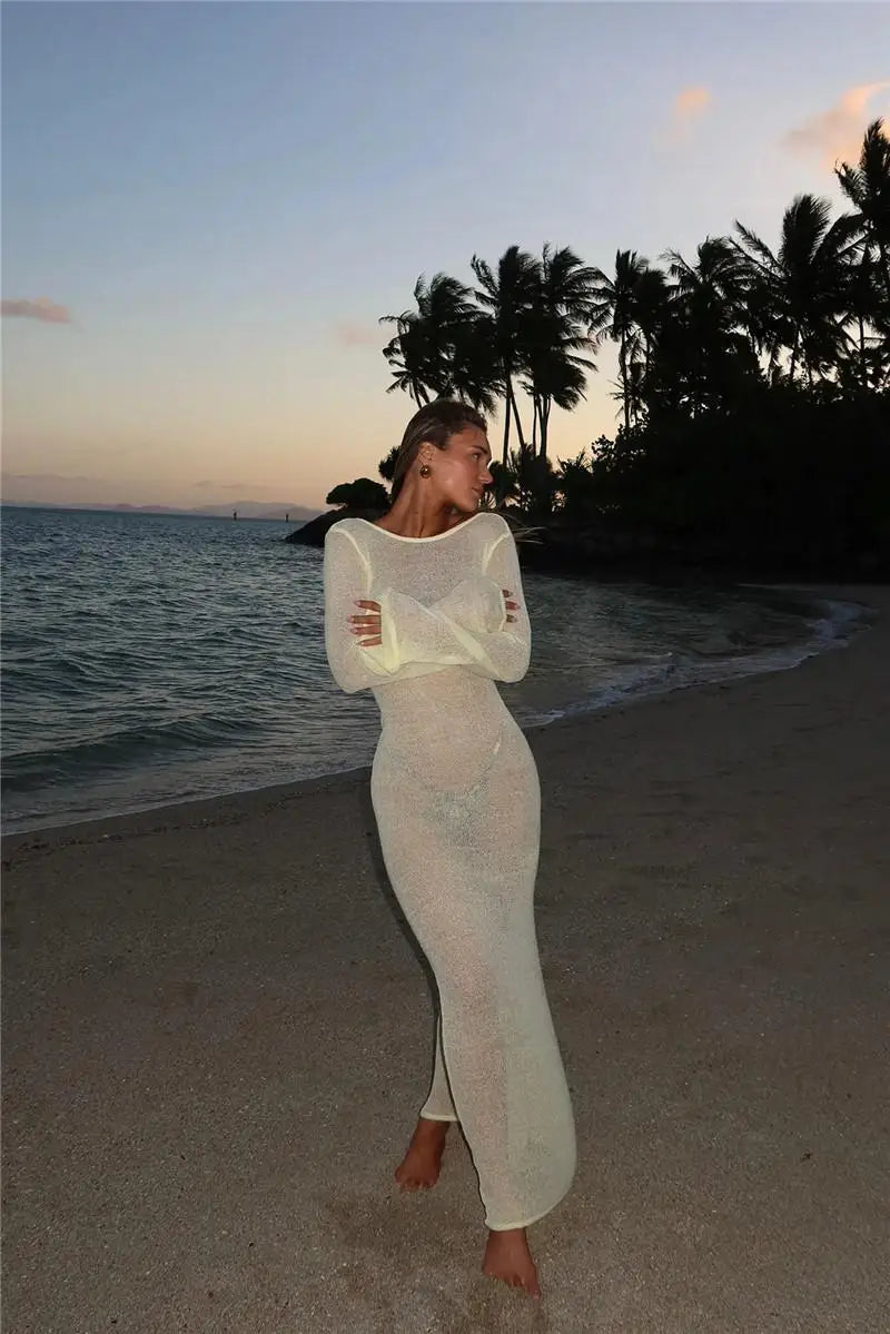 Odessa | Maxi Dress with Halter Neck and Back Wire Detail