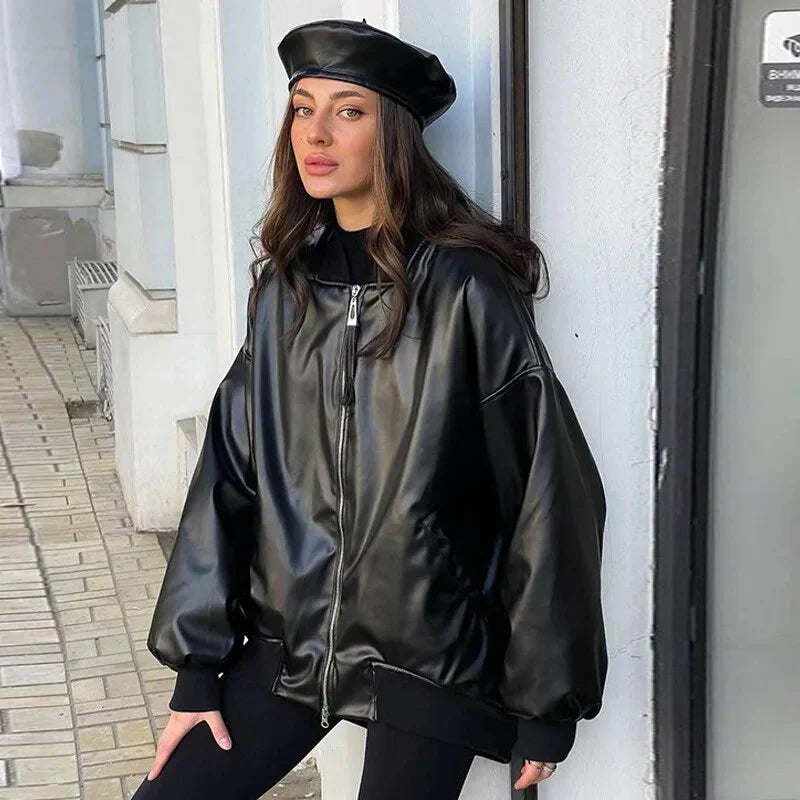 WW | Lederjacke mit losem Motor
