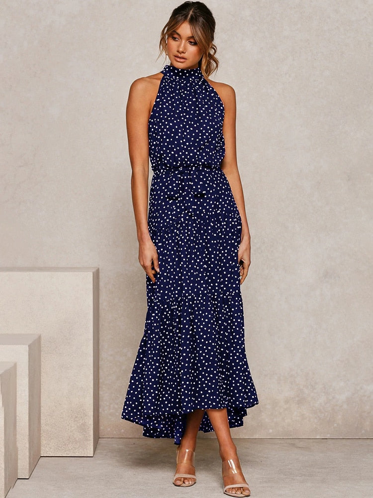 WW | Polka Dot Halter Dress
