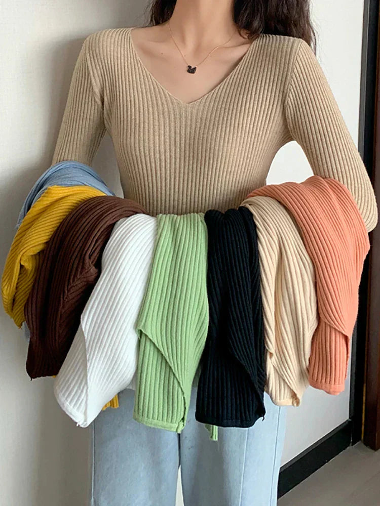WW | Slim Fit Rippenstrickpullover