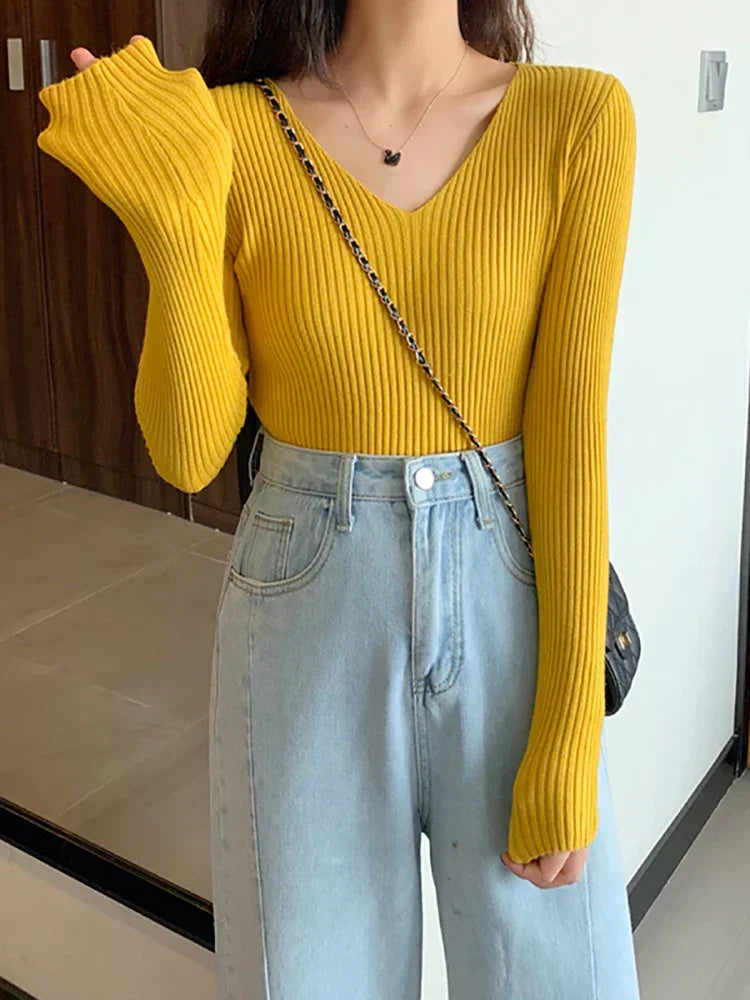 WW | Slim Fit Rippenstrickpullover