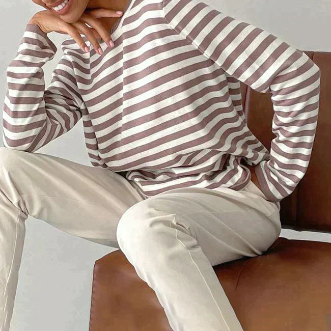 Elegant striped T-shirt - Summery - Lightweight fabric