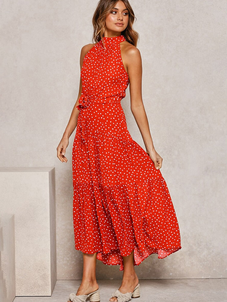 WW | Polka Dot Halter Dress