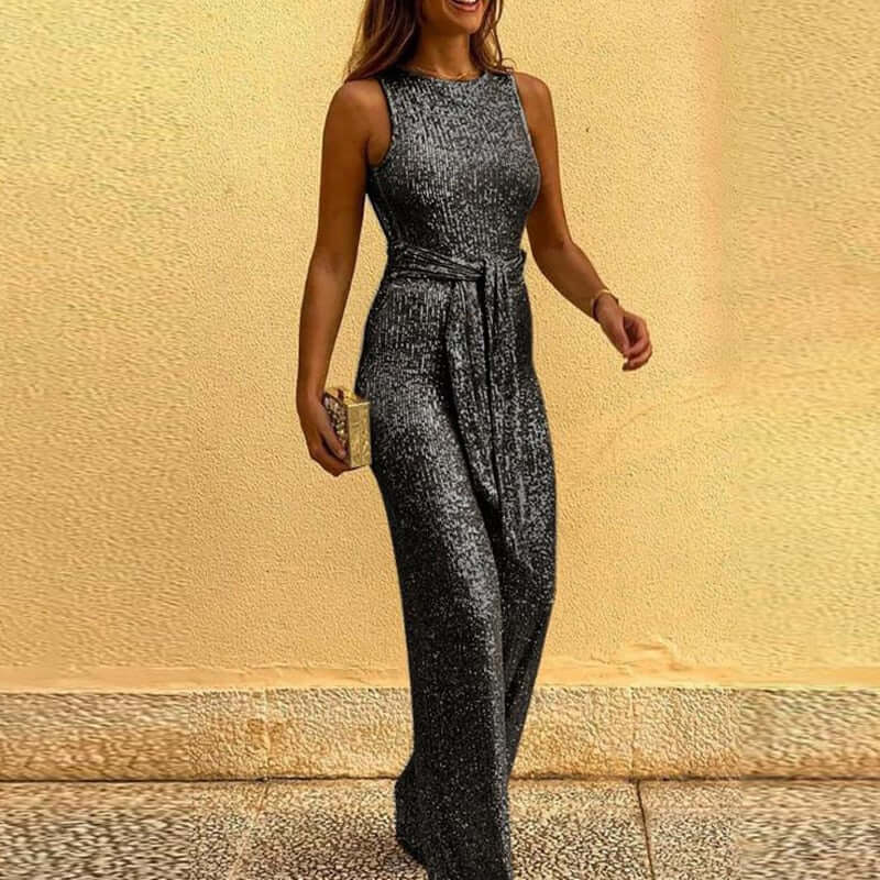 WW | Jumpsuit with one shoulder strap and adjustable waist