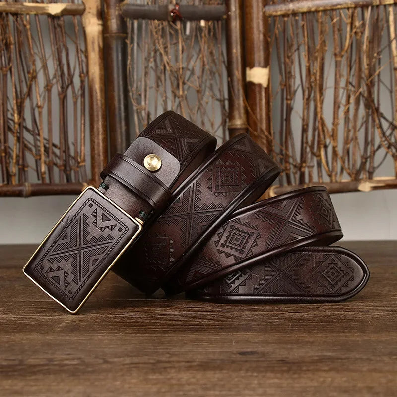 WW | Gürtel Mit Einzigartigem Design Für Jedes Outfit Aus Rindleder