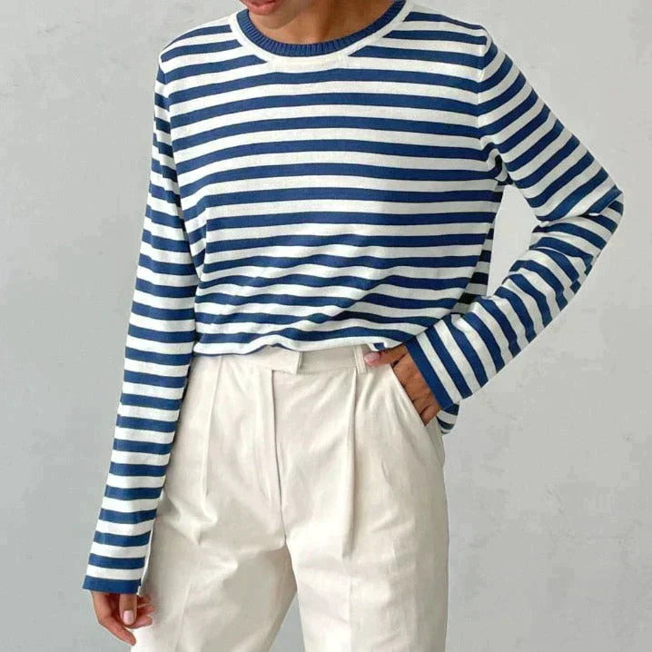 Elegant striped T-shirt - Summery - Lightweight fabric