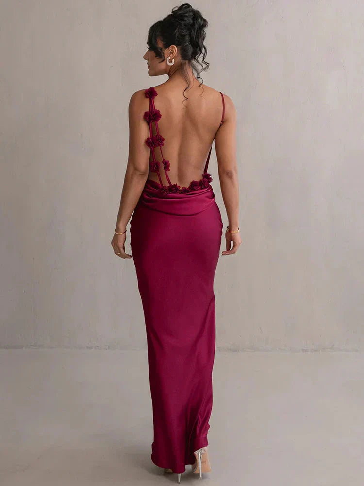 WW | Satin Blumenkleid Stil