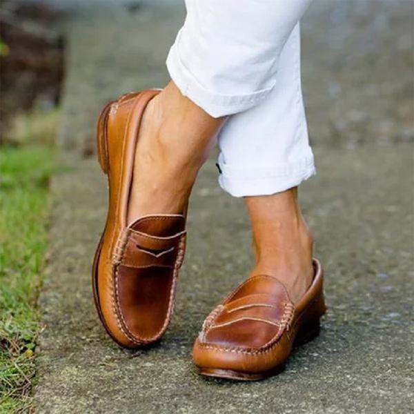 WW | Hochwertige Leder Orthopädische Slipper - Bequeme und Unterstützende Damenschuhe