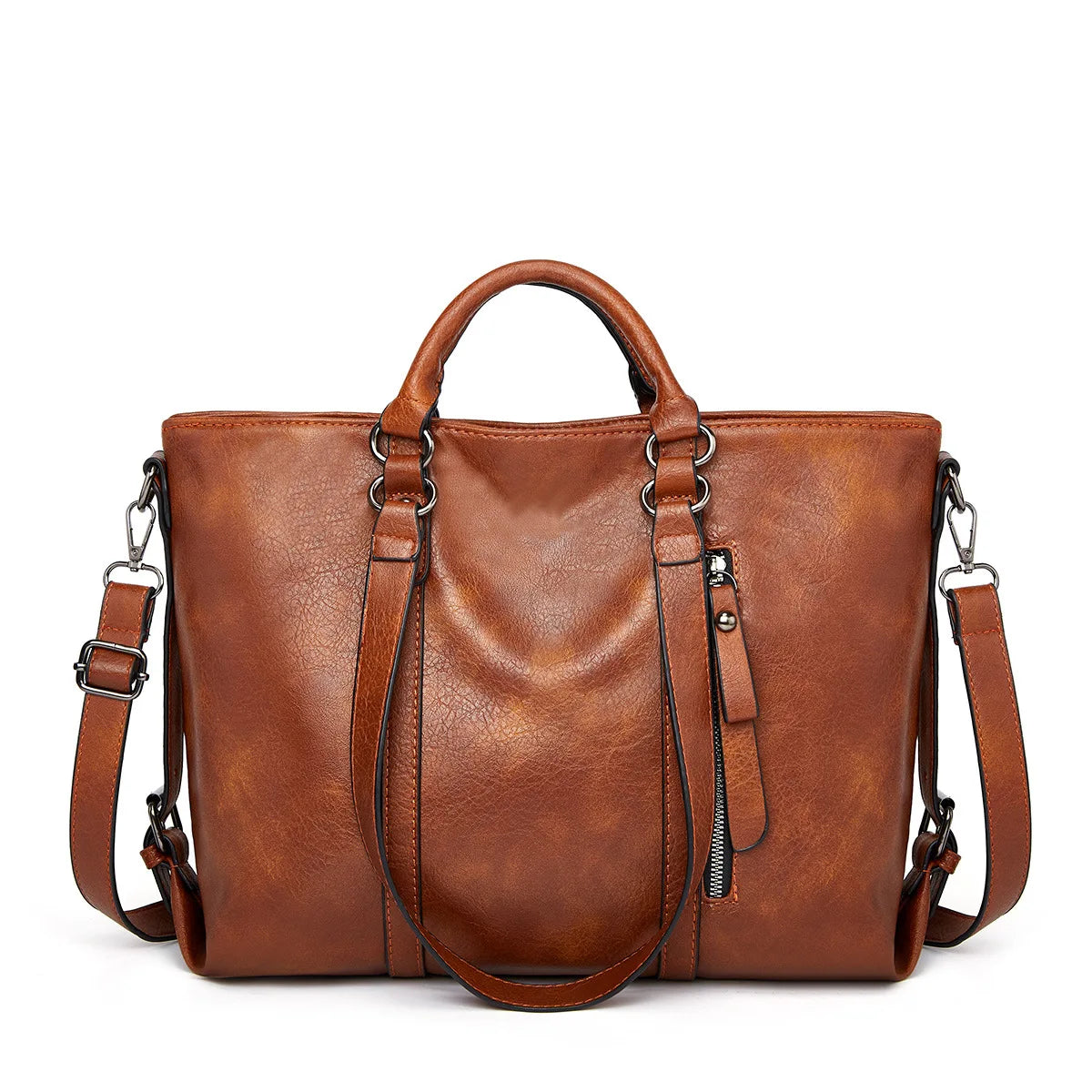 WW | Große Leder-Schultertasche