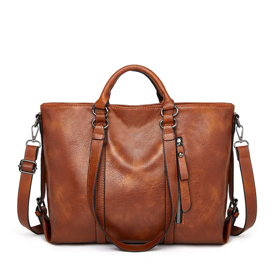 WW | Große Leder-Schultertasche