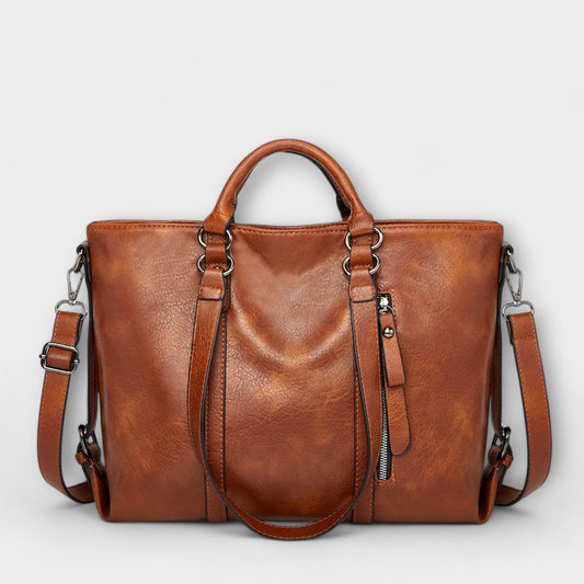 WW | Große Lederhandtasche