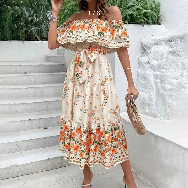 Amara Off-the-Shoulder Maxi Dress
