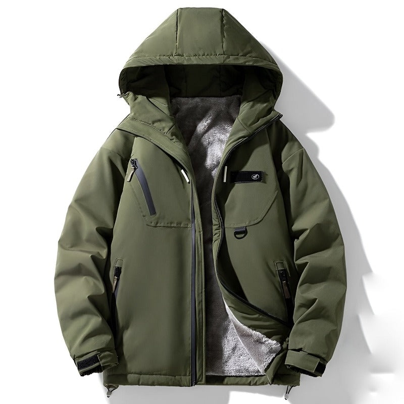 WW | Relaxed Fit Winterjacke - Kapuzenpullover Hüftlanger Winterjacke