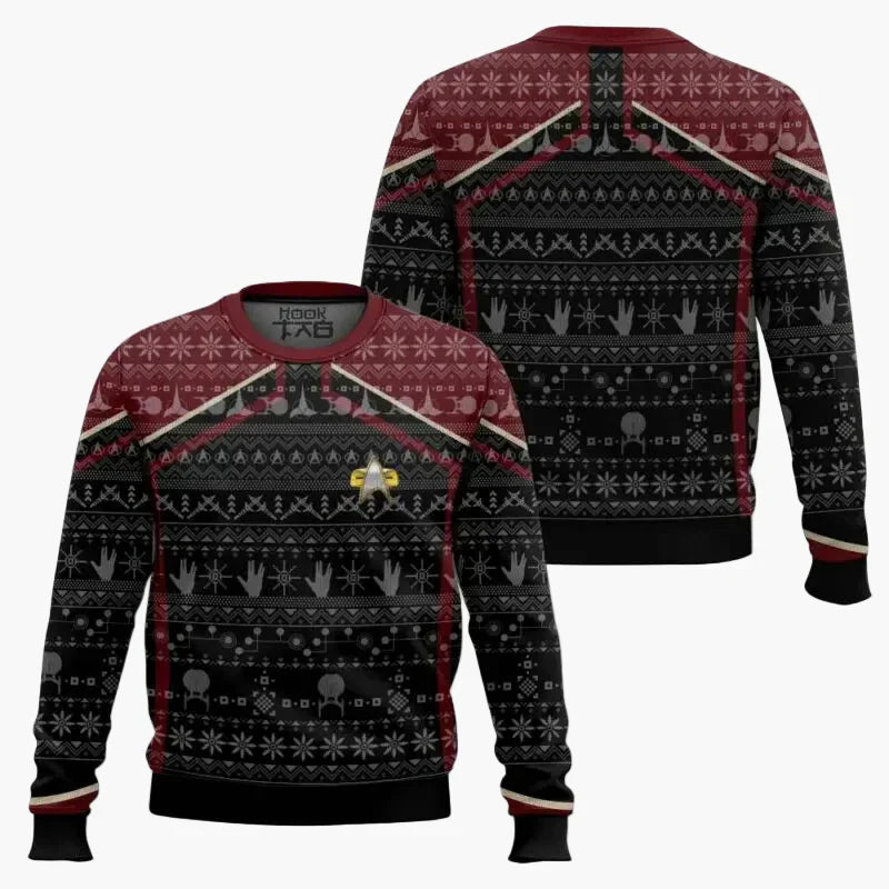 WW | Star Trek Pullover - Geek Christmas Sweatshirt for Fans, Winter Leisure