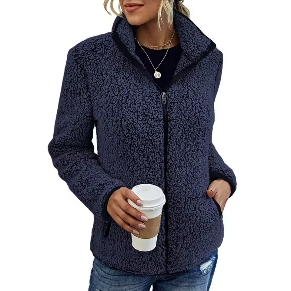WW | Fleece Stand-Up Collar Jacket