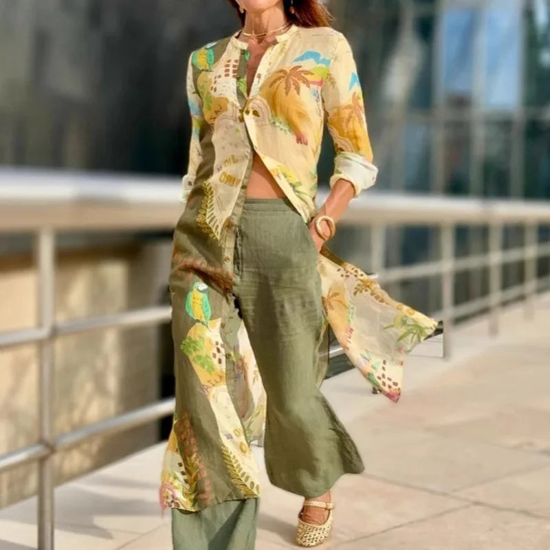 Miriska | Linen Set of Elegance