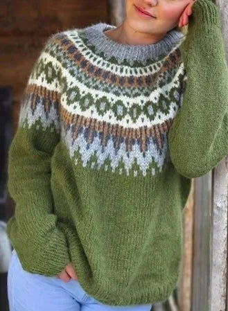 WW | Frauen Nordische Strickjacke