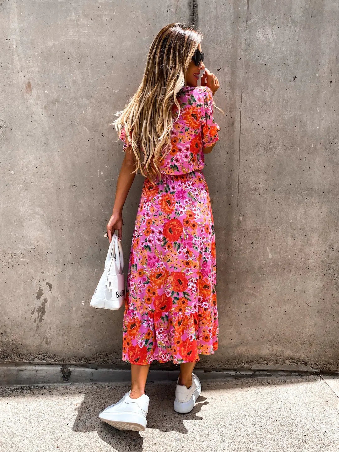 Naila - Elegant Floral Dress