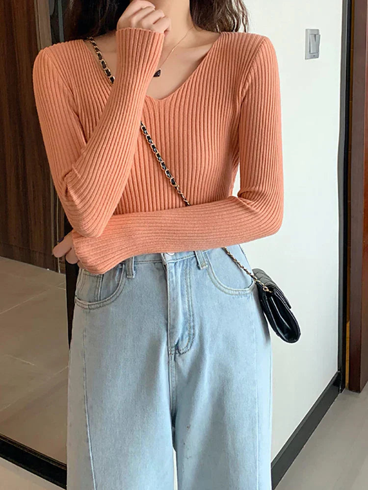 WW | Slim Fit Rippenstrickpullover