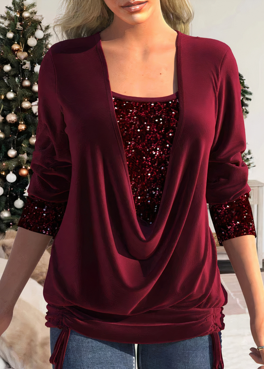 WW | Stilvolle Glitzerbluse