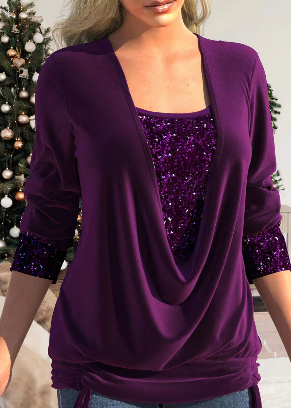 WW | Stylish Glitter Blouse