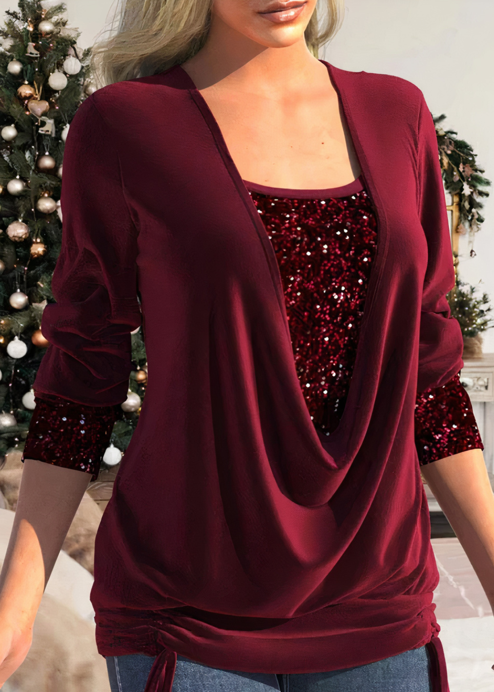 WW | Stylish Glitter Blouse