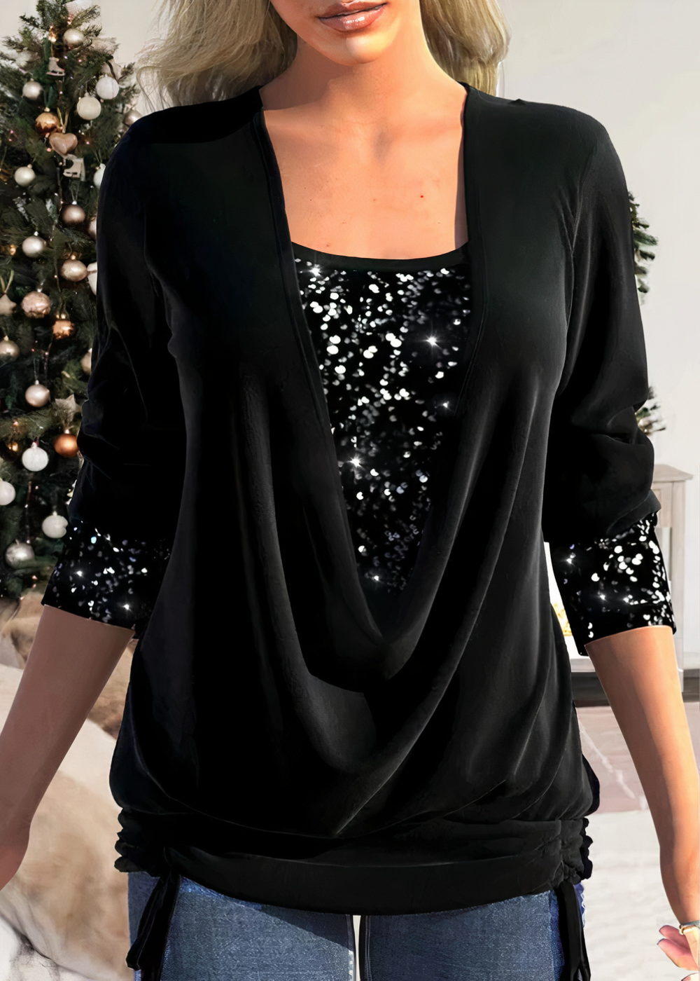 WW | Stylish Glitter Blouse