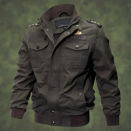 WW | Exklusive Herren-Militär-Bomberjacke - Perfekt für Outdoor-Aktivitäten