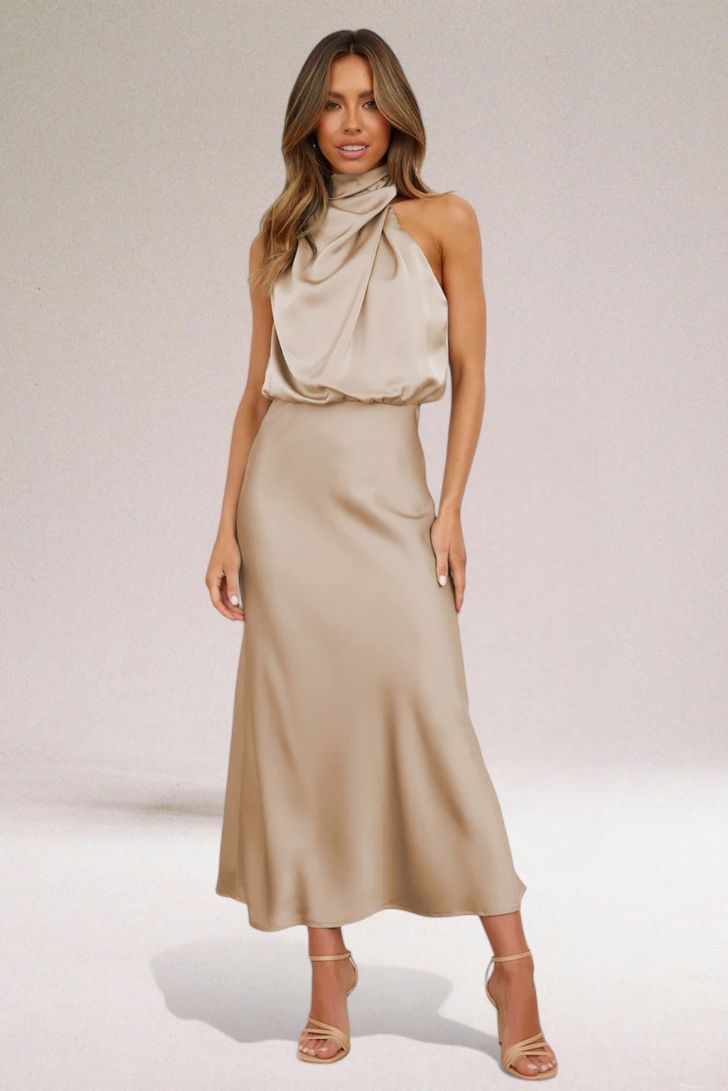 Flavia™ | Glamouröses Satinkleid