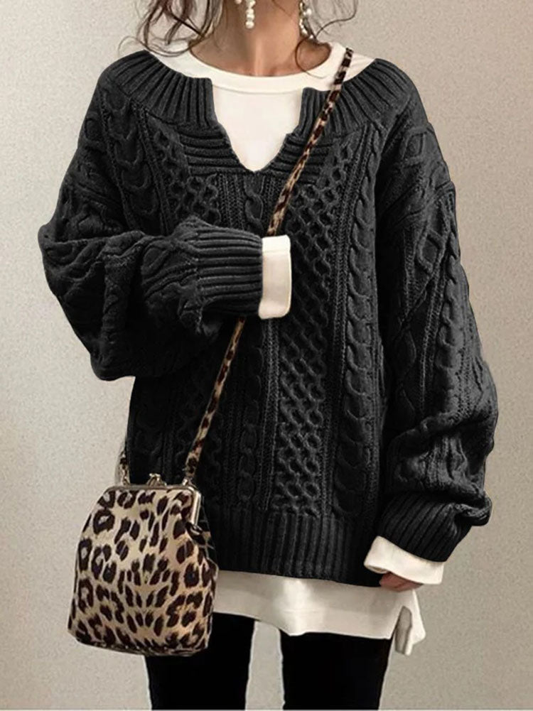 WW | Pull aus dickem und gemütlichem Strick für einen zeitlosen Look