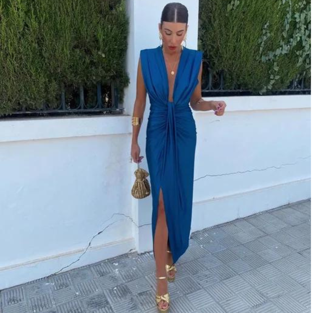 Crocetta™ | Elegant Dress with Cut-out