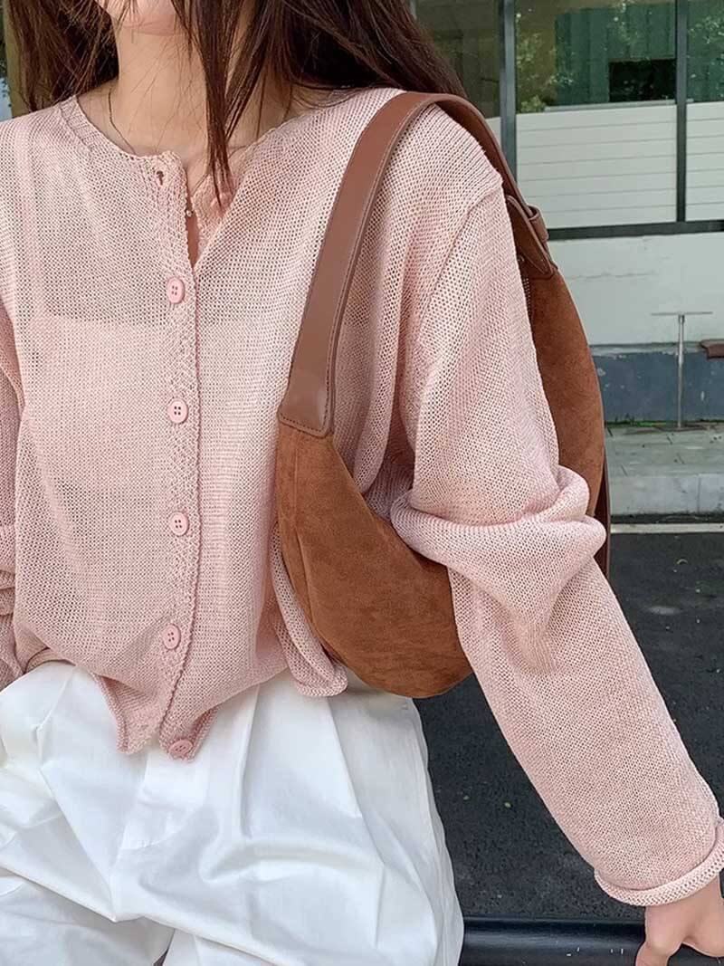 WW | Half-Moon Suede Bag