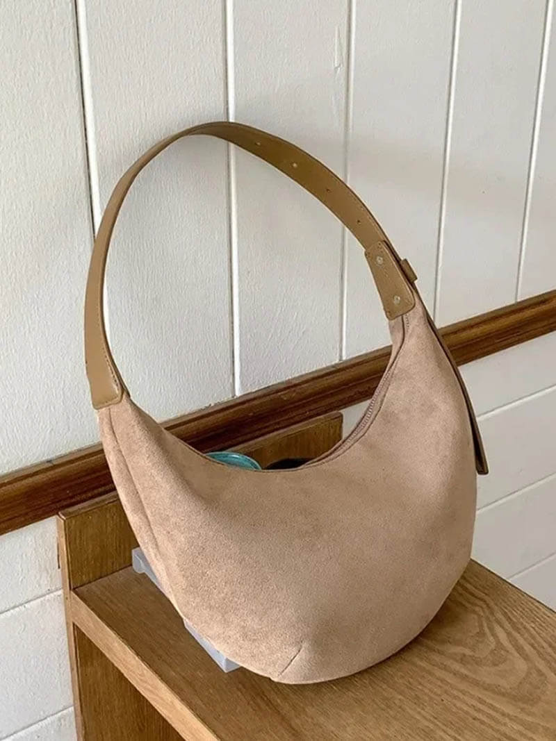 WW | Half-Moon Suede Bag