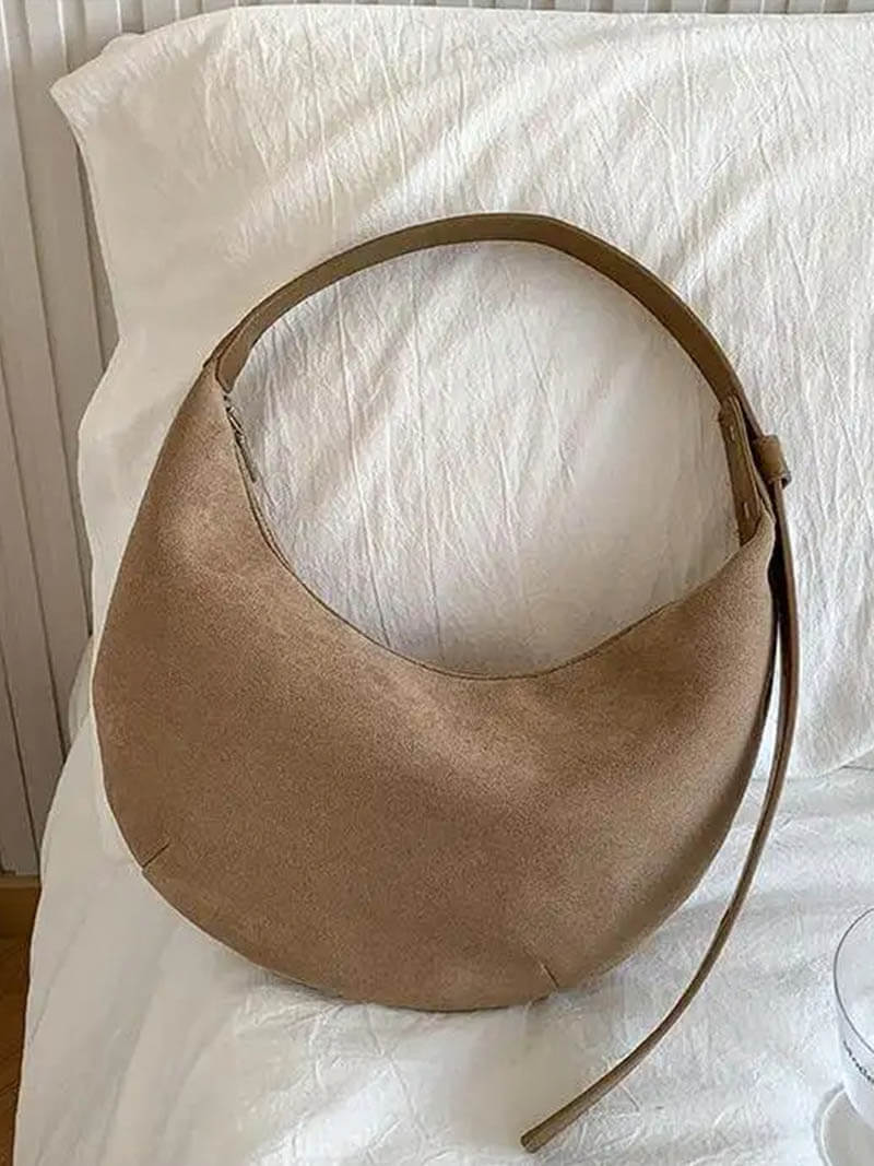 WW | Half-Moon Suede Bag