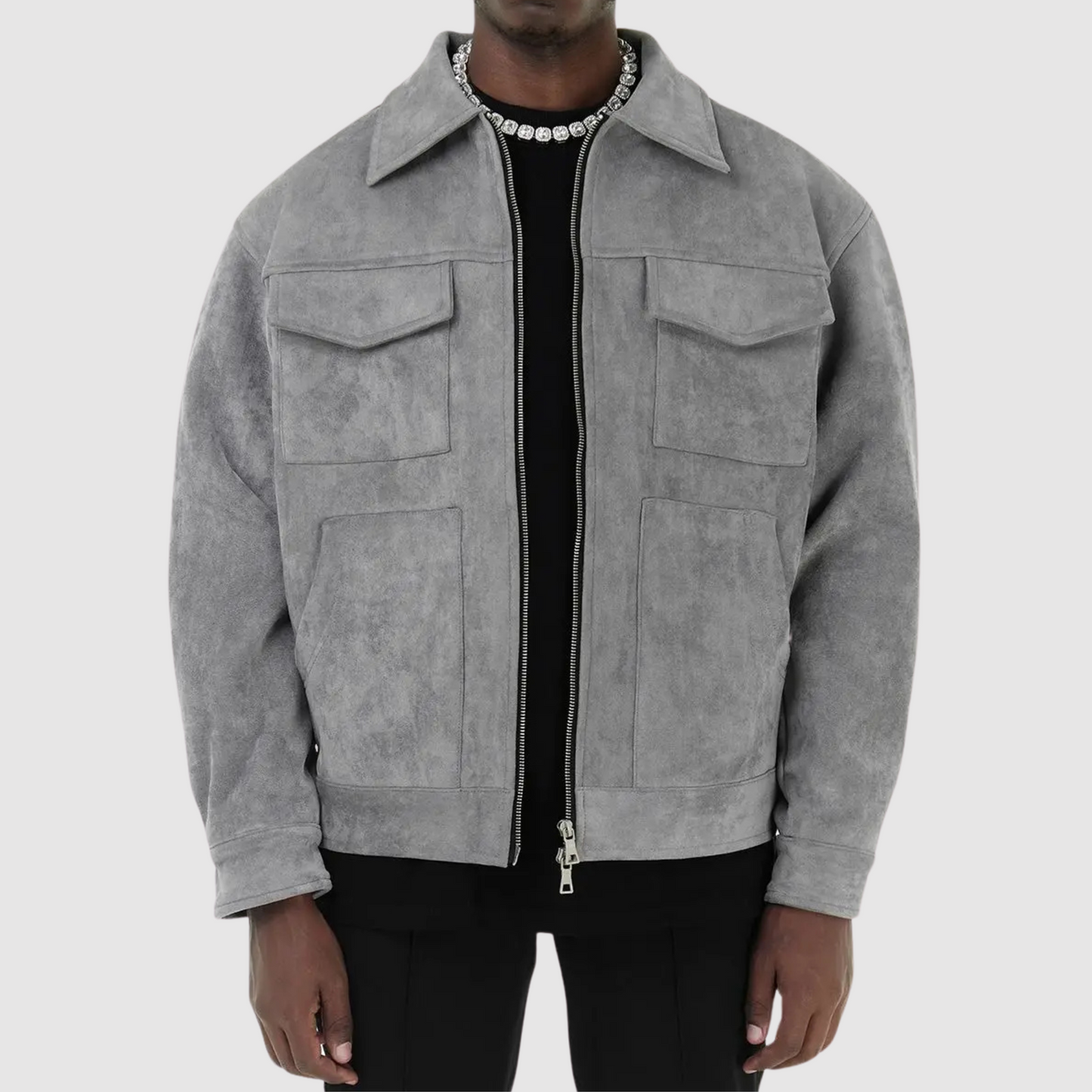 WW | Klassische Straßenjacke aus Wildleder