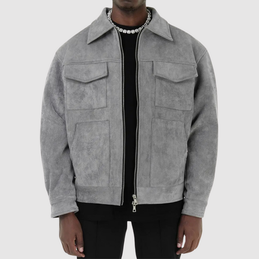 WW | Klassische Straßenjacke aus Wildleder