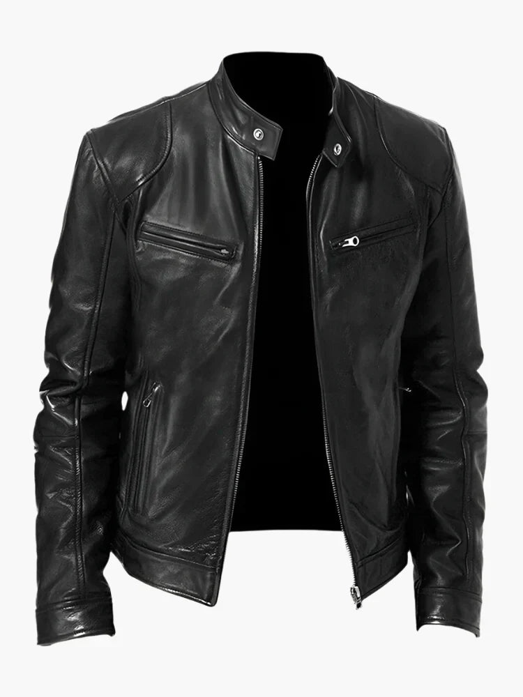 WW | Kunstlederjacke im Biker-Stil - Zeitloses Design für Alltag und Freizeit