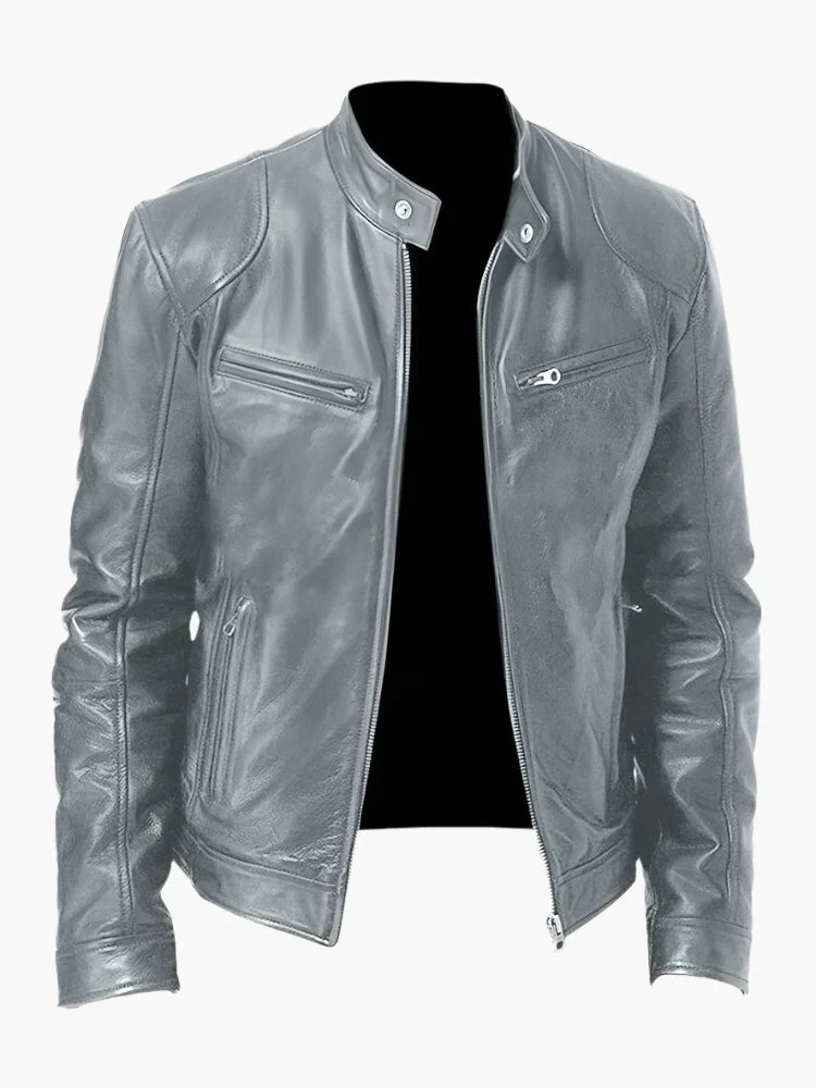 WW | Kunstlederjacke im Biker-Stil - Zeitloses Design für Alltag und Freizeit